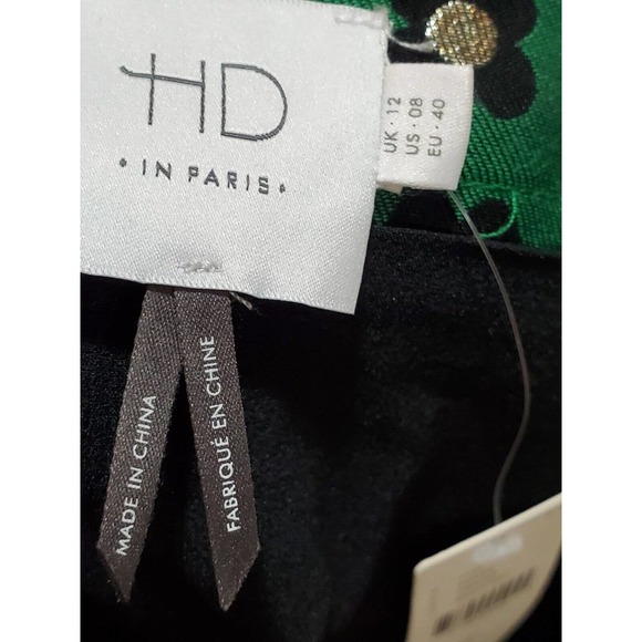 Anthropologie HD In Paris Green Mid Rise Skinny Pencil Mini Skirt Size 8 - Picture 13 of 16